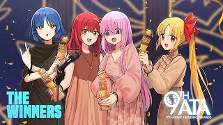 Winners of the 9th Anime Trending Awards