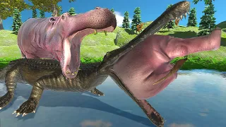A day in the life of A Machimosaurus rex - Animal Revolt Battle Simulator