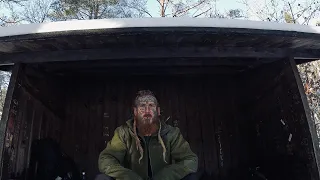 Winter Camping in Heavy Snowfall