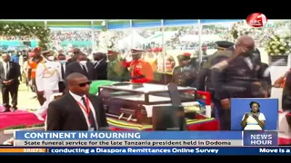 President Kenyatta and other African Heads of state pay last respects to  fallen Tanzanian president