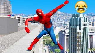 Funny Moments In GTA 5 - Spider-Man #5