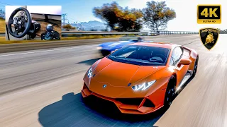 2020 Lamborghini Huracan EVO (630 hp) - Forza Horizon 5 | Logitech G923 gameplay