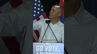 Obama speech interrupted by heckler #shorts