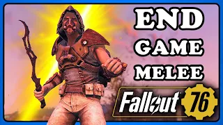 Fallout 76: The Best Melee Build Auto Axe Machete & Unyielding Thorn Armour. End Game.