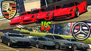 GTA 5 - Porsche VS Mercedes | Which Brand is Faster? (Pfister VS Benefactor)