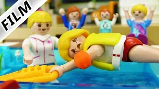 Playmobil Film deutsch MAMA KANN NICHT SCHWIMMEN Schwimm-Unterricht im Pool Kinderfilm Familie Vogel