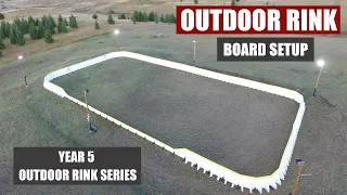 Setting up Outdoor Hockey Rink Boards | ODR Setup | NiceRink Tallboys