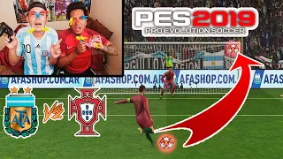 Duelo ÉPICO!! Argentina vs Portugal | Penaltis PES 2019 con CASTIGO EXTREMO