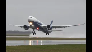 Hi Fly A330Neo take off, DTW