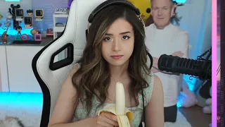 Pokimane Tries to Eat a Banana... But Realizes She's Still Streaming