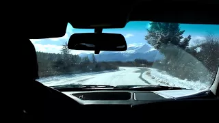 Snowy Mountain Rally n Drift! BMW E34 540I