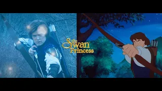 Live-Action Concept and Animation Side-by-Side | The Swan Princess