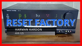 Como restablecer valores de fabrica (RESET FACTORY) RECEIVER HARMAN KARDON AVR-125 #tutorials