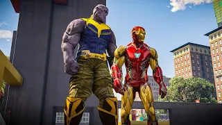 Thanos vs Iron Man - GTA 5 Thanos mod - CocoBibu