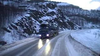 Driving up to the Arctic area in a Volvo-FH truck (Part 1)