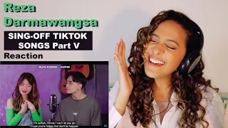 Reza Darmawangsa - SING OFF TIKTOK SONGS PART V  vs Mirriam Eka | REACTION!!