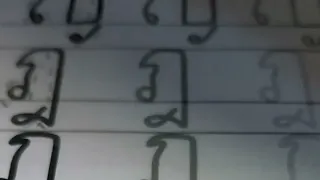 Thai alphabet writing dor cha-daa ฎ  ASMR