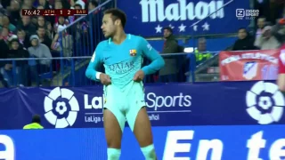 Neymar vs Atletico Madrid 16-17 (Away) [C.D.R] HD 1080i By Geo7prou