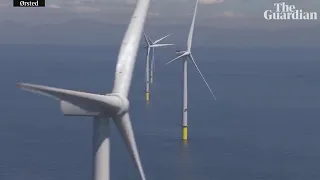 Drone footage shows world's largest offshore windfarm