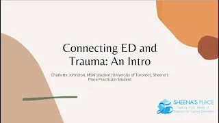 Webinar: Connecting Eating Disorders & Trauma - An Introduction