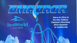 Emperor Ride in SeaWorld San Diego Opening day!!!! 3.12.2022