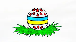 How To Draw Ukrainian Easter Egg. Ukraine. Україна .Як намалювати українську писанку . Pysanka