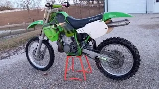 2001 Kawasaki KX500 kickstart