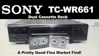 Sony TC-WR661 Dual Cassette Deck - A Great Flea Market Find!