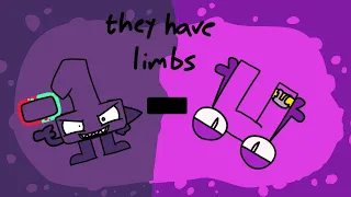 Number Lore but they have limbs (-1-Π) (Including Cameo Characters)