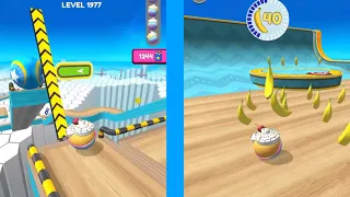 Going Balls  Super Speed run Gameplay New Update Level 1977 to 1980 Banana frenzy Race