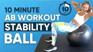 10 Minute Ab Workout Stability Ball (INTENSE BURN!!!)