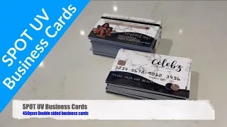 SPOT UV Double Sided Business Cards 450gsm