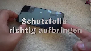 Schutzfolie richtig aufbringen