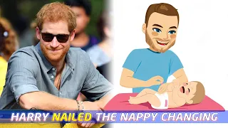 😊 Prince Harry - Daddy Change Diaper 💗👨‍👩‍👧‍👦