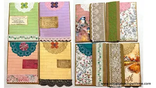 NEW SYTLE EPHEMERA PIECES ~ ENVELOPE NOTEBOOK POCKET ~ #eswingingitwednesday