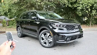 2022 Kia Sorento SX Prestige AWD Hybrid: Start Up, Test Drive, POV, Walkaround and Review