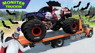 Monster Jam INSANE Racing, Freestyle and High Speed Jumps #16 | BeamNG Drive