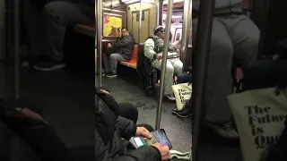 Wheelchair Fight on NYC Subway