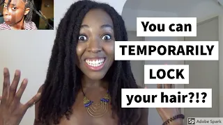 TEMPORARY LOCS ON NATURAL HAIR | 4C | LILIAN_OKIBE INSPIRED