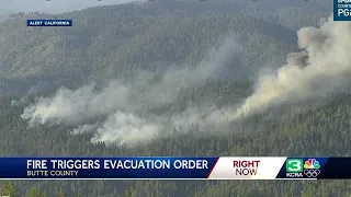 Evacuation warning issued during vegetation fire in Butte County
