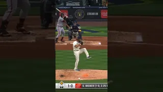 Joc Peterson silences this brewers fan talking 🗑 #shorts #baseball #mlb