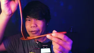 ASMR Thai 🥄 Eating Your Face With A Wooden Spoon 👄 Mouth sounds