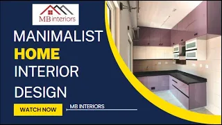 MB Interiors | House Tour Smart & Elegant | 2bhk Home Interior Design 2024 | Interior Design Ideas