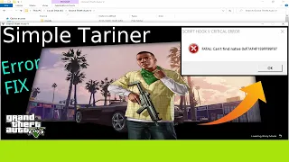 Gta 5 Simple Trainer Error Fix 100% | Script Hook V Critical Error