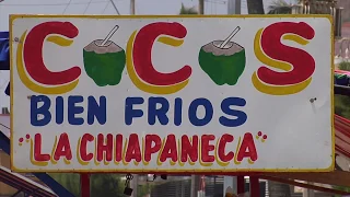 Comerciantes de cocos y raspados, los más beneficiados con altas temperaturas en el sur de Veracruz