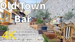 Old Town of Bar Montenegro 🇲🇪 November Walk ☀️ 2023 4k HDR Walking Tour ▶︎Captions