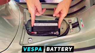 Vespa GTS / GTV Battery Replacement | Mitch's Scooter Stuff
