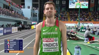 Men's 800m semi-finals 1. 2023 at European Indoor Athletics Championships in Istanbul