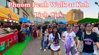 Cambodian tourism, Walk tour at Koh Pich in Phnom Penh city 2024