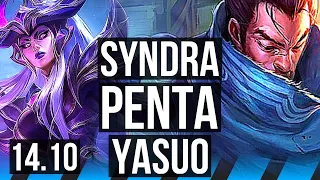 SYNDRA vs YASUO (MID) | Penta | EUW Diamond | 14.10